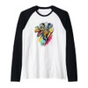 Dinosaur T-Rex Elephant Tyrannosaurus Rex Raglan Baseball Tee