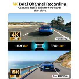 Kolvt 480P Dual Dash Cam Front