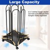 AIWFL 4 Side Storage Hanger Stacker Cart, Hanger Organizer Stacker