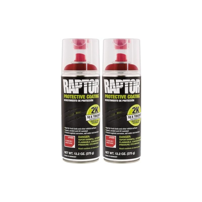 U-POL Raptor Protective Coating Bed Liner 2K Aerosol | Flame