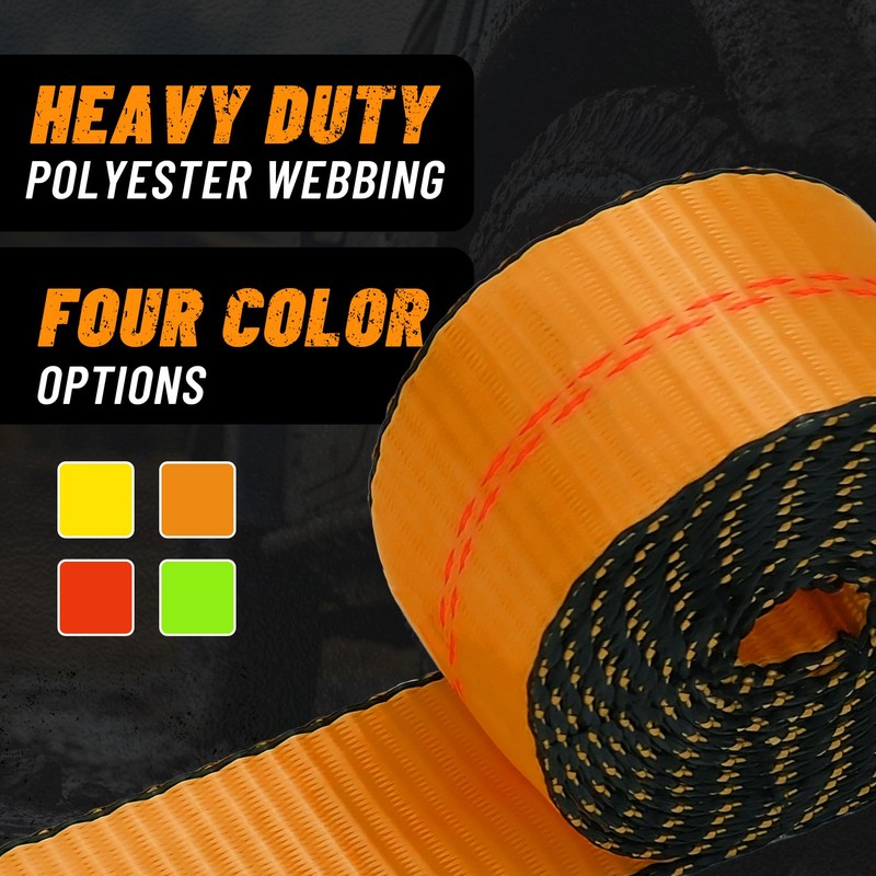 Bolvixor 8 Pack 2" x 96" Lasso Strap - 9900LBS