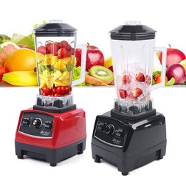 Xuthusman 3HP 2 Liter Professional Milkshake & Fresh Juice Blender - Heavy Duty Commercial Power Blender - Smoothie Mixer - 2200W - Black