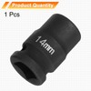 sourcing map 6 Point Impact Socket 14mm Metric Socket 1/2"