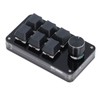 Mini Macro Mechanical Gaming Keyboard 6 Keys 1 Knob Programming
