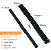 2 Piece 2” x 18” Stainless Steel Piano Hinge Black,