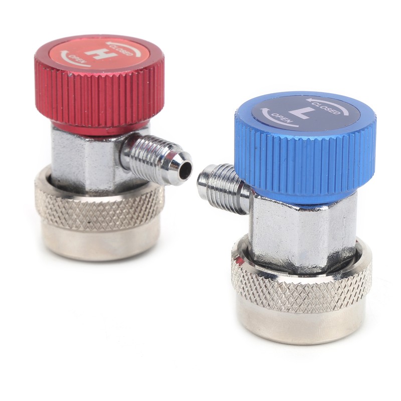 2pcs High Low Quick Coupler for R134A A/C Manifold Gauge