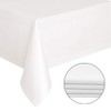6 Pack Disposable Table Cloth White Plastic Tablecloth 54 X