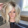 FENJUN HAIR Ombre Ash Blonde Highlight Lace Front Wigs for