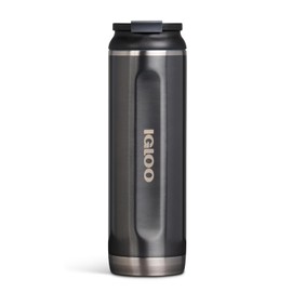 Igloo - Vaso de Acero Inoxidable de 591 ml, Flip 'n' Sip, carbonita