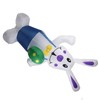 6.5FT High Easter Blue Bunny Holding Easter Egg Inflatable Yard