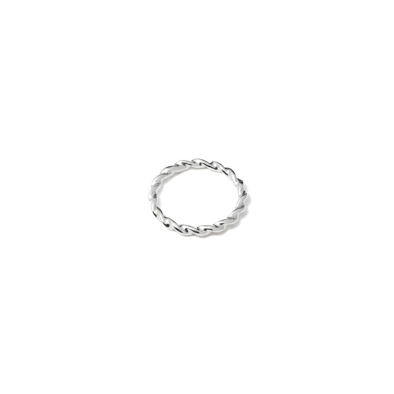 [D.Silver] Silver 925 Seated Twist Ring Silver S (No. 11)