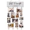 ELMCH Best Friend Frame Photo Collage Board Hanging Display With