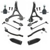 TRQ 12 Piece Steering Suspension Kit Control Arms Ball Joints