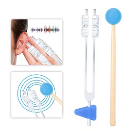 64Hz Tuning Fork Aluminium Alloy Tuning Fork Offer Accurate Frequency Response, Hammer Sound Healing Therapy Tool Set for Meditation and Therapy (#21)