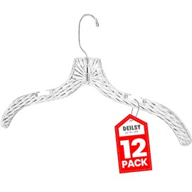 Clothes Hangers Plastic Set of 100 Pack Heavy Duty Hangers Dresses, T-Shirts Shirt Dress Blouse Hangers for Closet Organization Crystal Hanger Women and Men Coat Hanger