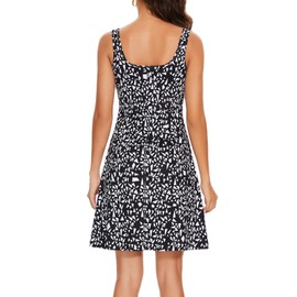 Women’s UPF 50+ Tank Dress A-Line with Pockets Breathable Quick Dry Sun Protection for Hiking Camping Beach Outdoors