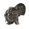 Antique Pewter Turkey Strutting Large Pin B041