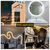 Muzata 16.5FT/5M Silicone LED Channel IP67 Waterproof Flexible Bendable Diffuser