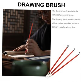 VILLFUL 4pcs Brush Calligraphy Tools Ink Pens Chinese Calligraphy Traditional Calligraphy Japanese Calligraphy Brush Calligraphy Pens Writing Brush Bamboo Pole Ling Fei Jing