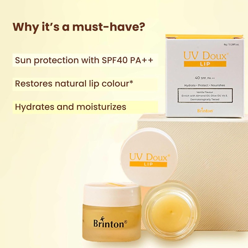 Brinton UV Doux Lip Balm SPF40 | Hydrates and Protects