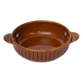 Maruyoshitouki M4783 Gratin Dish, Brown, S, Tensuji Round