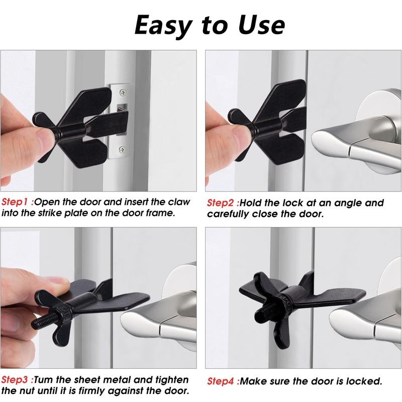 Acemining Mini Portable Door Lock - Secure Your Privacy, No
