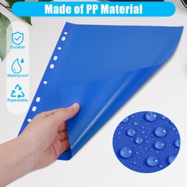 JIANTA [Set of 10] 12-Piece Folder Index DIN A4, Dividers A4 with 12 Tabs, Index for Folder A4 Coloured - Folder Dividers Made of Sturdy PP for Lever Arch Files, A4 Folders, A4 Binder