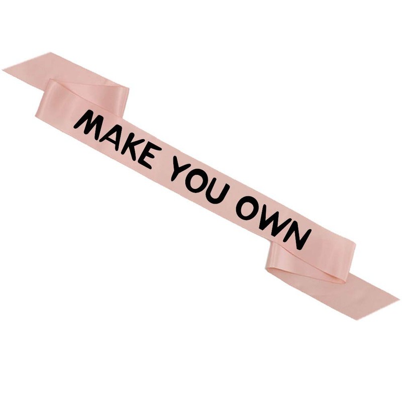 Blank Satin Sash, Plain Sash, Party Decorations, Make Your Own