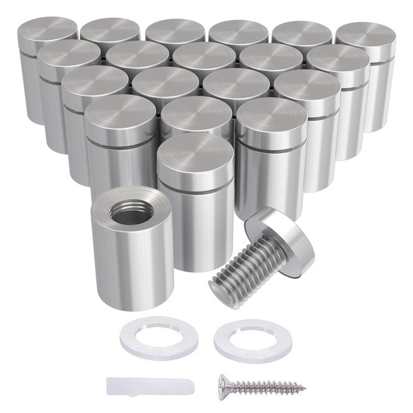 LuckIn 20-Pack Standoff Screws (1/2 in. Dia x 3/4 in.