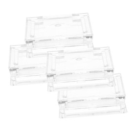 BIUDECO 4pcs Empty Eyeshadow Pans Refillable Square Cosmetic Cases Lightweight Lip Balm Holders for Travel Makeup Organization for Women Girls