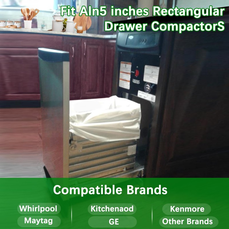 30-Count Heavy Duty Trash Compactor Bags 15 Gallon - 2.6
