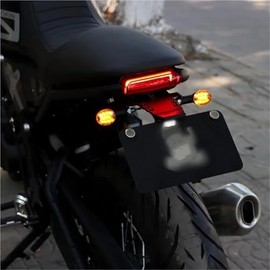 Motorcycle Number Plate Holder for Brixton for Crossfire 500 500X Shorttail Frame Motorcycle Accessories Locomotive Folding Number Plate Frame