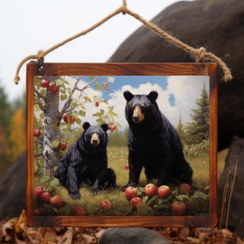 ZUVRDIAI Digital Painting Animal Black Bear, Paint by Number Kit for Everyone, Fun DIY Art with Canvas, Paints Brushes, 40x50cm, Without Frame