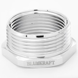 BLUMKRAFT Set of 5 Metal Adapters PG-Metric PG21 Male to M25 x 1.5 Female (PG21-M25) Nickel-Plated Brass