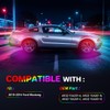 ATROVI RGB LED Side Marker Lights Compatible with Fo-rd Mus-tang