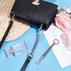 UNICRAFTALE 2Pcs 5.85" Bag Extender Chain Purse Strap Extenders with Spring Gate Ring Swivel Clasp Handbags Purse Extender Chain Purse Accessories Bag Charms for Handbags Purse Making Supplies