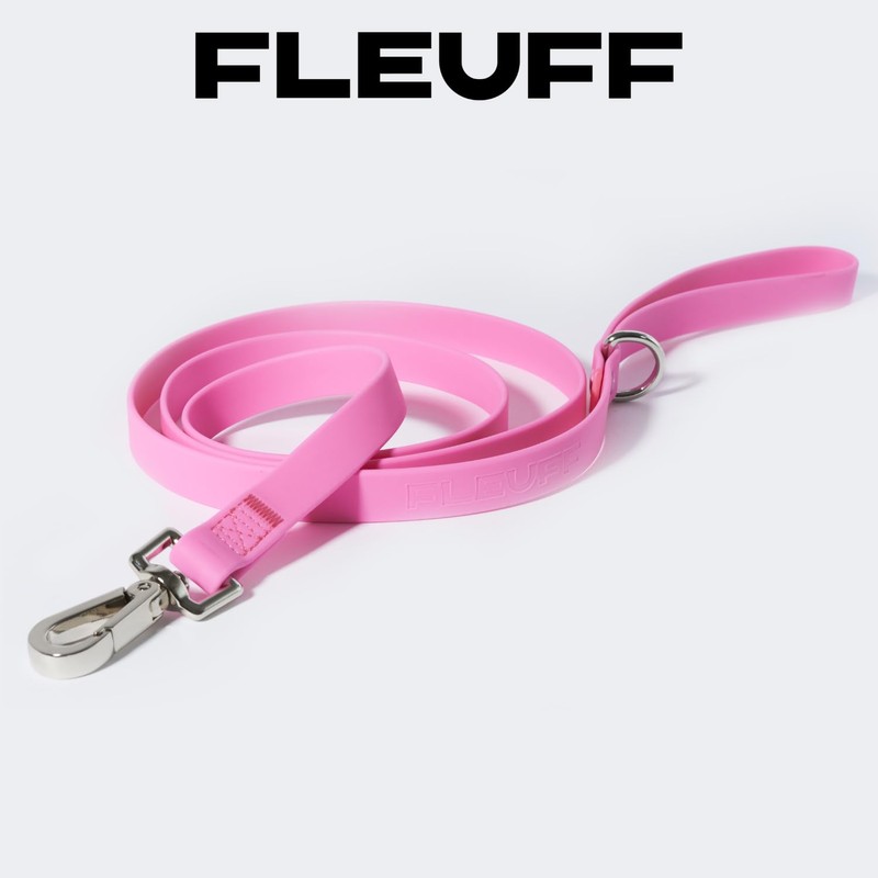 Fleuff Waterproof Dog Leash (Doll Pink)