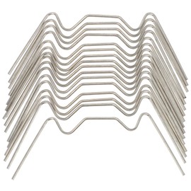 Angoily Mini Greenhouse Clips, 50PCS Stainless Steel W Type Clips for Hanging ,Green House Glass Glazing Clip Holder Replacement Clip for Harbor Freight