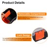 sourcing map 3pcs Toolbox Organizer Portable Plastic Hardware Organizer Box