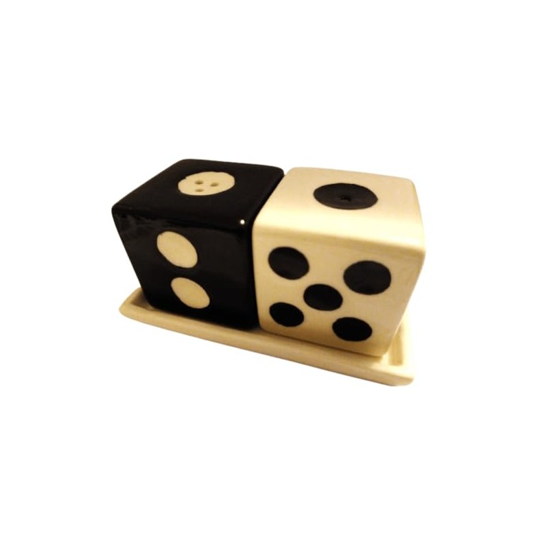 Salt and Pepper - dices - incl white dish