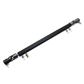 TUOREN Double Kick Drum Pedal Drive Shaft Steel Bass Drum Pedal Linkage Connector Arm for Drum Kit Percussion Instrument Parts (Black)