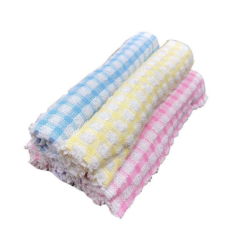 KFS42 Colorful Absorbent Kitchen Hot Towels, Pack of 5, 9.8