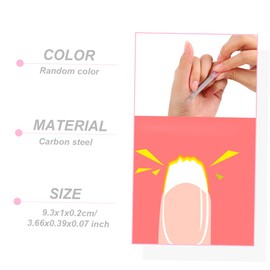 FOMIYES 24pcs Carbon Steel Nail Files Set Drill Buffer Block Manicure Tool for Sanding Polishing Random Color