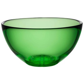 Kosta Boda Bruk Apple Green Serving Bowl, 4.4" X 8.5".,
