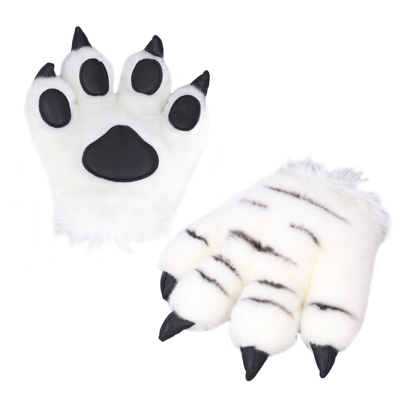 Simulation Animal Claw Gloves Cute Tiger Claw Plush Gloves Werewolf