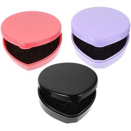 Makeup Brush Cleaning Bowl, Compact Lightweight Accessory for Travel and Daily Use - Milisten 3pcs Heart Shaped Makeup