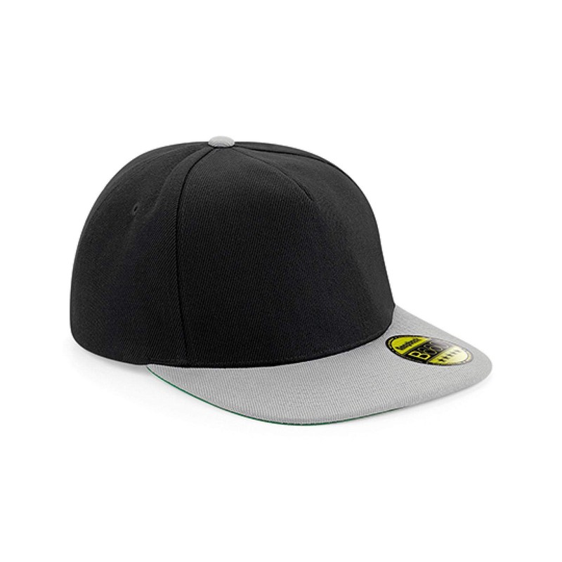 Beechfield - Original Flat Peak Snapback - Grey/Black