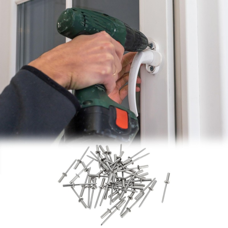 A ABSOPRO Dome Head Closed Sealing Rivets 4mm Grip Diameter