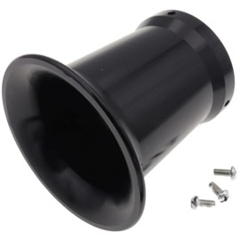 FJmark Air Funnel, Long General Purpose Carburetor Filter, Intake Aluminum, 2.0 inches (50 mm), 2.0 inches (50 mm), Motorcycle Parts, Replacement, Custom (Black)