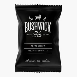 50 Sachets Bushwick Tea | Organic Bold Peppermint | Sourced from Clatskanie, Oregon | Multi-Steep Leaves | No Added Sugar | Plastic free compostable sachets | (50 Sachets)